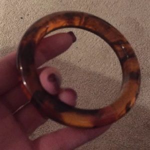 Vintage Bakelite Bracelet Root Beer Swirl